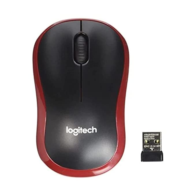 Logitech Wireless Mouse M185 (Red)