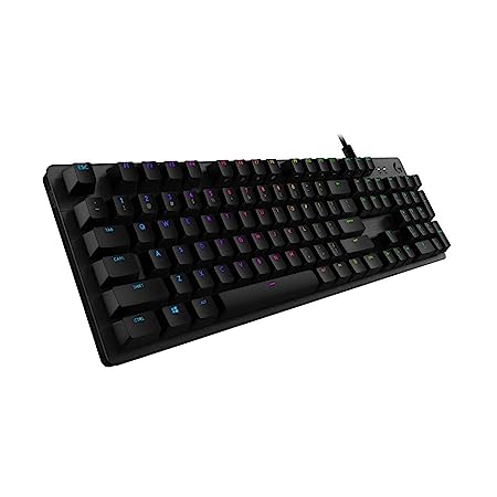 Logitech G 512 RGB Backlit Mechanical Wired Gaming Keyboard with GX Blue Clicky Key Switches