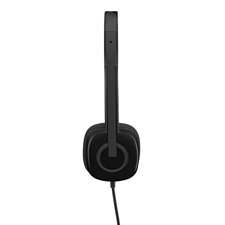 Logitech H151 Wired On Ear Headphones With Mic (Black)