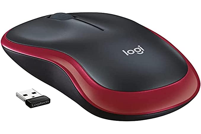 Logitech Wireless Mouse M185 (Red)