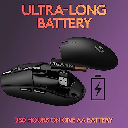 Logitech G304 Lightspeed Wireless Gaming Mouse - Black