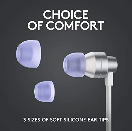 Logitech G333 Wired in Ear Earphones with Mic (White)