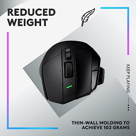 Logitech G502 X Lightspeed Wireless Gaming Mouse - Black