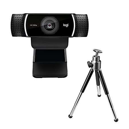 Logitech C922 Pro Stream Webcam, HD 1080p/30fps or HD 720p/60fps, Digital, Hyperfast Streaming, Stereo Audio, HD Light Correction, Autofocus, for YouTube, Twitch, XSplit