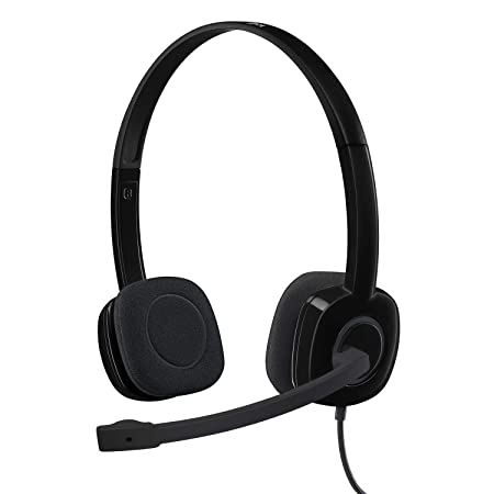 Logitech H151 Wired On Ear Headphones With Mic (Black)