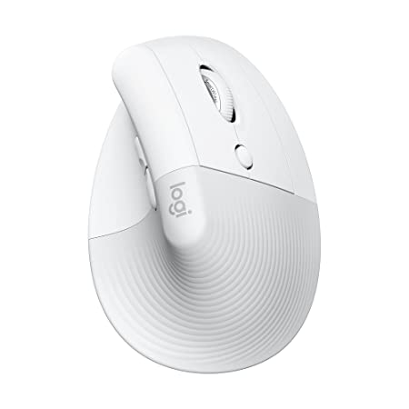 Products Logitech Lift Vertical Ergonomic Mouse, Wireless - Pale Grey