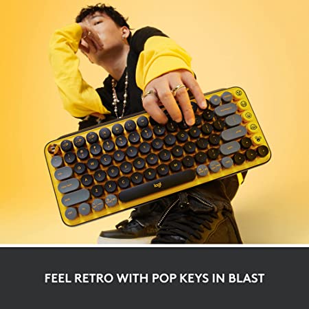 Logitech POP Keys Mechanical Wireless Keyboard - Blast