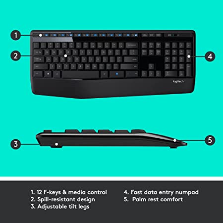 Logitech MK345 Wireless Keyboard and Mouse Combo