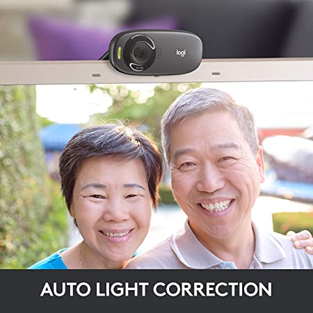 Logitech C310 Digital HD Webcam with Widescreen HD Video Calling, HD Light Correction, Noise-Reducing Mic, for Skype, FaceTime, Hangouts, WebEx, PC/Mac/Laptop/MacBook/Tablet