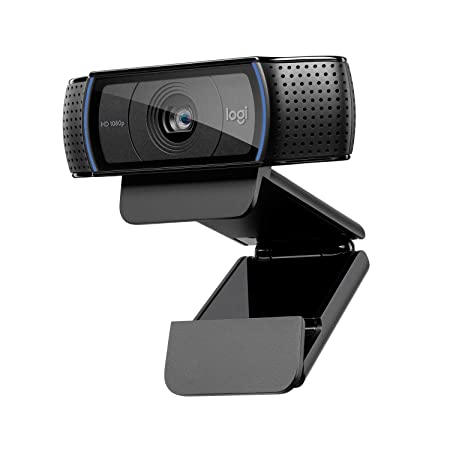 Logitech C920 HD Pro Webcam - 1080p, Optical, Full HD Streaming Camera for Widescreen Video Calling and Recording, Dual Microphones, Autofocus, Compatible with PC - Desktop Computer or Laptop