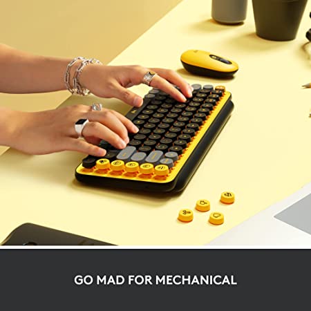 Logitech POP Keys Mechanical Wireless Keyboard - Blast