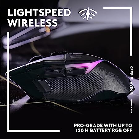 Logitech G502 X Lightspeed Plus Wireless RGB Gaming Mouse - Black