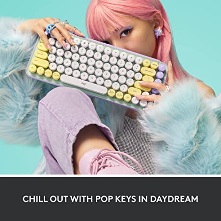 Logitech POP Keys Mechanical Wireless Keyboard - Daydream