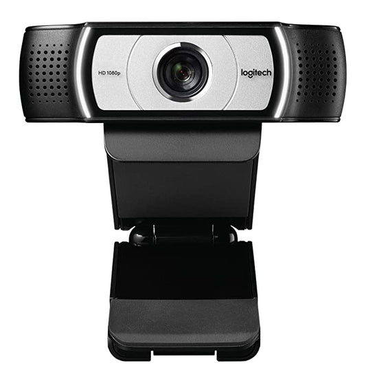 Logitech C930-E Full HD 1080p/30fps Video Calling, Light Correction, Autofocus, 4X Digital Zoom, Privacy Shade Business Webcam Works with Skype, Chrome, Black