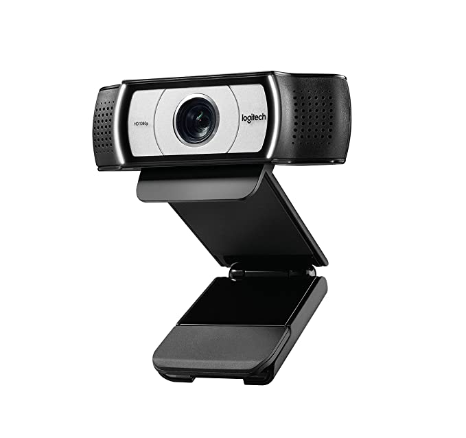 Logitech C930-E Full HD 1080p/30fps Video Calling, Light Correction, Autofocus, 4X Digital Zoom, Privacy Shade Business Webcam Works with Skype, Chrome, Black