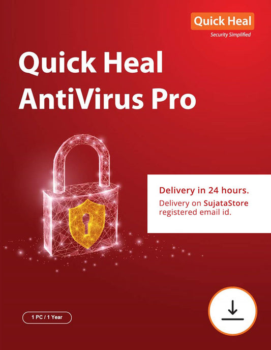 Quick Heal | Antivirus Pro | 1 user | 1 Year | Email Delivery in 24 hours - no CD